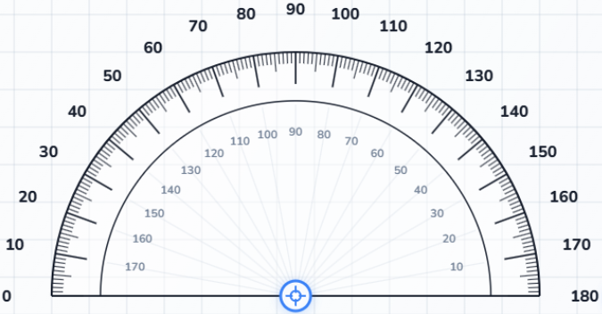 Online protractor tool workspace preview